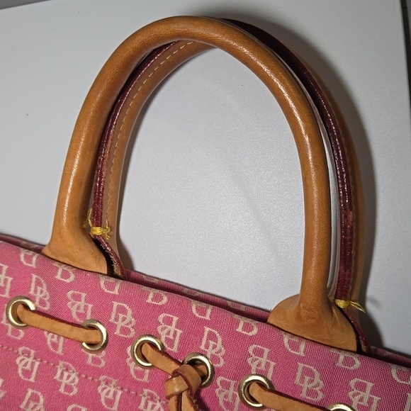 DOONEY & BOURKE Vintage Made in the USA Canvas Light purple/pink Handbag - Picture 13 of 15
